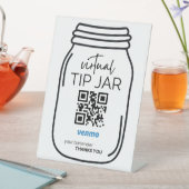 バーテンダー用Venmo QRコード署名 台座サイン (インサイチュ)