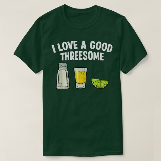 バーテンダー私は良い3人の飲み屋が大好き Tシャツ (デザイン正面)