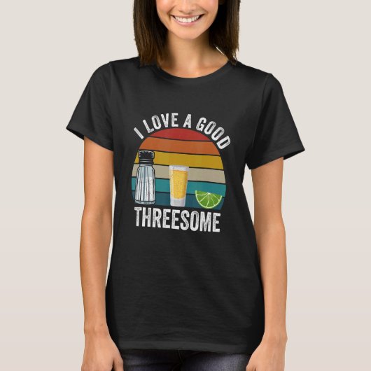 バーテンダー私は良い3人の飲み屋が大好き Tシャツ (正面)
