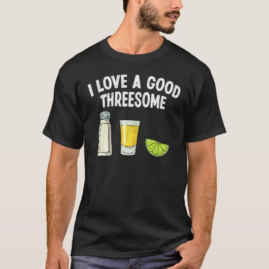 バーテンダー私は良い3人の飲み屋が大好き Tシャツ (正面)