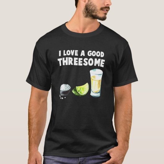 バーテンダー私は良い3人の飲み屋が大好き Tシャツ (正面)