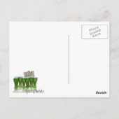 バーテンダー聖パトリックの日 ポストカード (裏面)