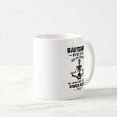 バーテンダー親愛卿与え私の強さ コーヒーマグカップ (正面右)