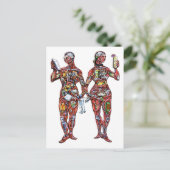 バーテンダー解剖学(男性&女性) ポストカード (スタンド正面)