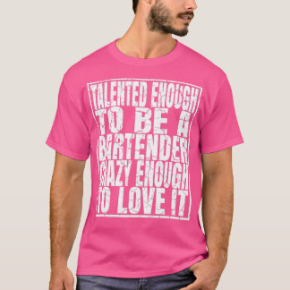 バーテンダー酒を飲む能力おもしろいがある Tシャツ