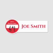 バーテンダー関連 名札 (正面)