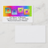 バーテンダー、カクテルビジネスカード 名刺 (正面/裏面)