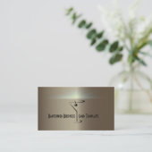 バーテンダー·カクテル·ロゴ·テンプレート·マルティーニ 名刺 (スタンド正面)