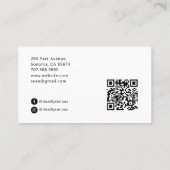 バーテンダー タロット スケルトン QR 名刺 (裏面)
