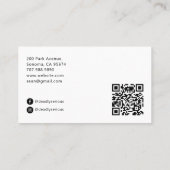 バーテンダー タロット スケルトン QR 名刺 (裏面)