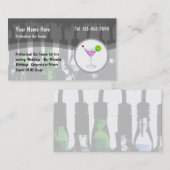 バーテンダー·フリーランサーユニークデザイン 名刺 (正面/裏面)