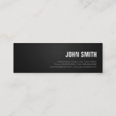 バーテンダー – ブラックシルバーストライプズ スキニー名刺 (裏面)