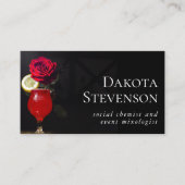 バーテンダー |ミニマルイベントまたはパーティー化学者 名刺 (正面)