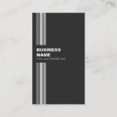 バーテンダー – モダン白黒 名刺 (裏面)