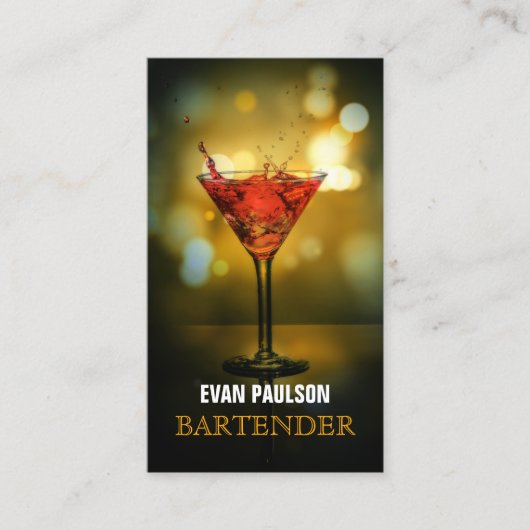 バーテンダー 名刺 (正面)