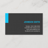 バーテンダー – 多目的ブルー 名刺 (裏面)