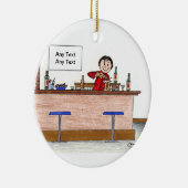 バーテンダー-女性 セラミックオーナメント (右)