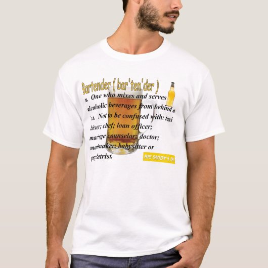 バーテンダー Tシャツ (正面)