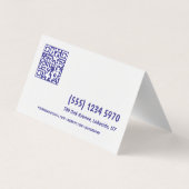 バーテンダーQR折り畳み名刺 名刺 (裏面)