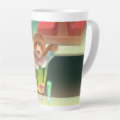 バーテンディングドッグレトロバー カフェラテマグ (右アングル)