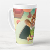 バーテンディングドッグレトロバー カフェラテマグ (左アングル)