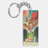 バーテンディングドッグレトロバー キーホルダー (正面左)