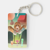 バーテンディングドッグレトロバー キーホルダー (裏面)