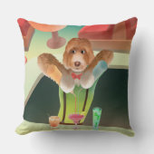 バーテンディングドッグレトロバー クッション (正面)