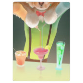 バーテンディングドッグレトロバー クリップボード (裏面)