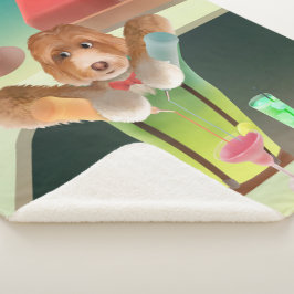 バーテンディングドッグレトロバー シェルパブランケット