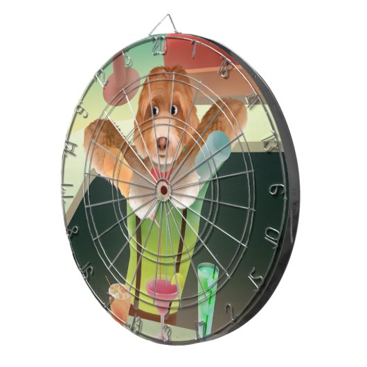 バーテンディングドッグレトロバー ダーツボード (正面右)