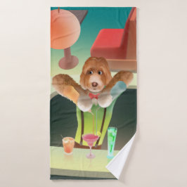 バーテンディングドッグレトロバー バスタオルセット