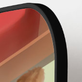 バーテンディングドッグレトロバー ピックルボールラケット (左詳細)