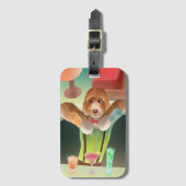 バーテンディングドッグレトロバー ラゲッジタグ (正面縦)