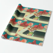 バーテンディングドッグレトロバー ラッピングペーパー (アンロールド)