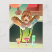 バーテンディングドッグレトロバー 案内ポストカード (正面)