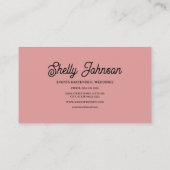 バーテン結婚ズイベントエレガントレッドスプラッシュ 名刺 (裏面)