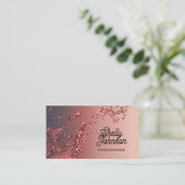 バーテン結婚ズイベントエレガントレッドスプラッシュ 名刺 (スタンド正面)