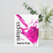 バーテン・プロモーションはがきチラシ ポストカード (スタンド正面)