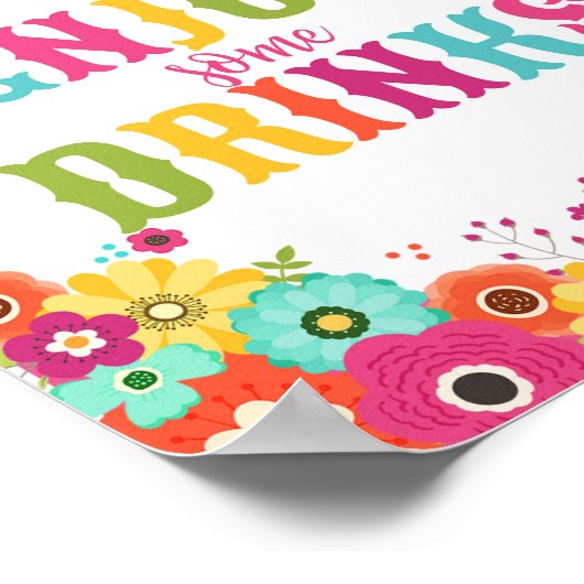 バーテーブルサインポスターメキシカンフィエスタテーマ ポスター (角)