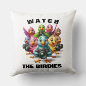 バーディおもしろいスのシャッターバグを見る クッション (裏面)