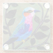 バーディかわいらしーガラスのコースター ガラスコースター (裏面)