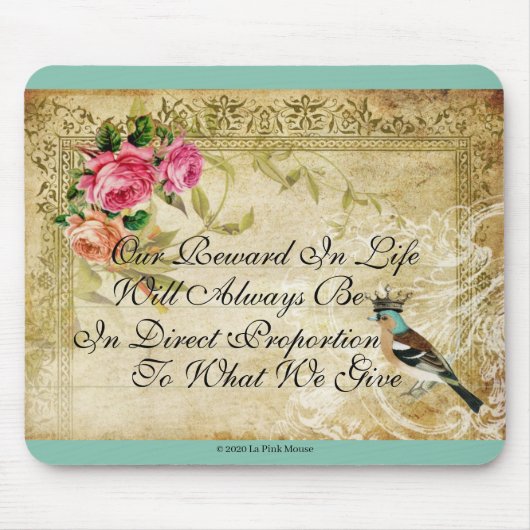 バーディが私に言った、フランスのマインスパイアスパッド マウスパッド (正面)