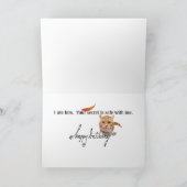 バーディが私に誕生日カード カード (内部)