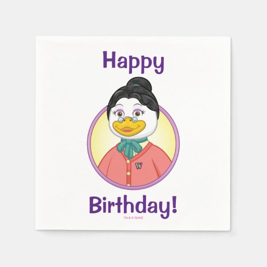 バーディさん スタンダードカクテルナプキン (正面)