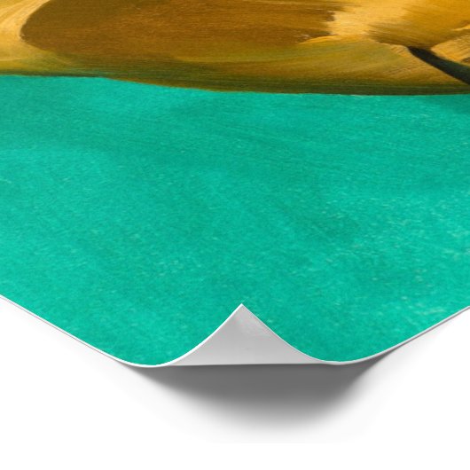 バーディのピンが上がるのを見る ポスター (角)