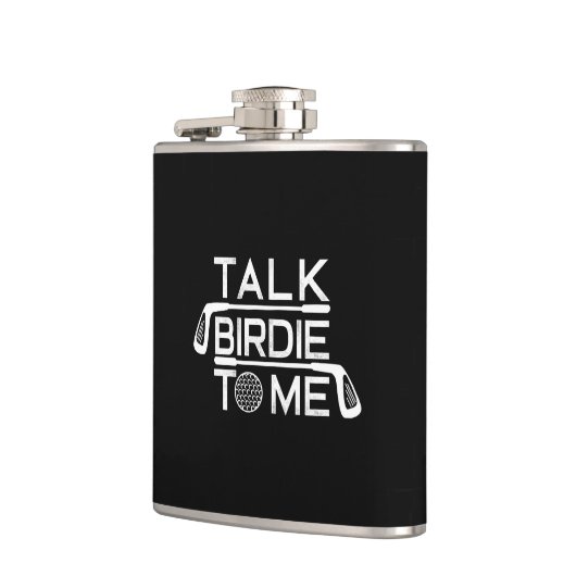 バーディを私に話しおもしろいてゴルファーゴルフ フラスク (左)
