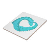 バーディグリスハートドラゴンの白 タイル (側面)