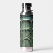バーディグリスブロンズカラーリーフパターン名前をカスタムするTh ウォーターボトル (左面)