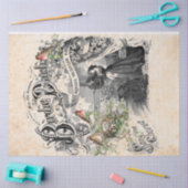 バーディダーリングデコページ紙 薄葉紙 (クラフト)